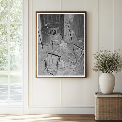 Abandoned Farmhouse Interior McIntosh County Oklahoma 1939