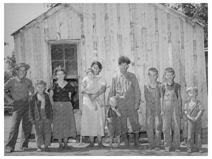 1939 Family of Agricultural Laborers in Oklahoma Shack