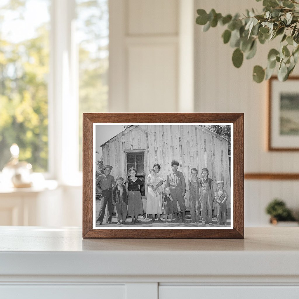 1939 Family of Agricultural Laborers in Oklahoma Shack