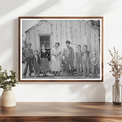 1939 Family of Agricultural Laborers in Oklahoma Shack