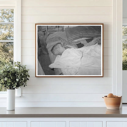 Boy Asleep in Arkansas River Bottom June 1939