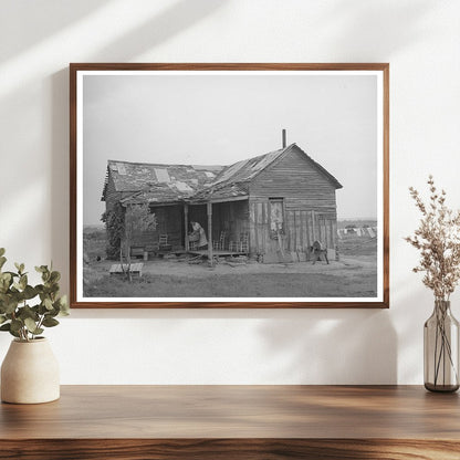 1939 Tenant Farmer House in Warner Oklahoma Vintage Photo