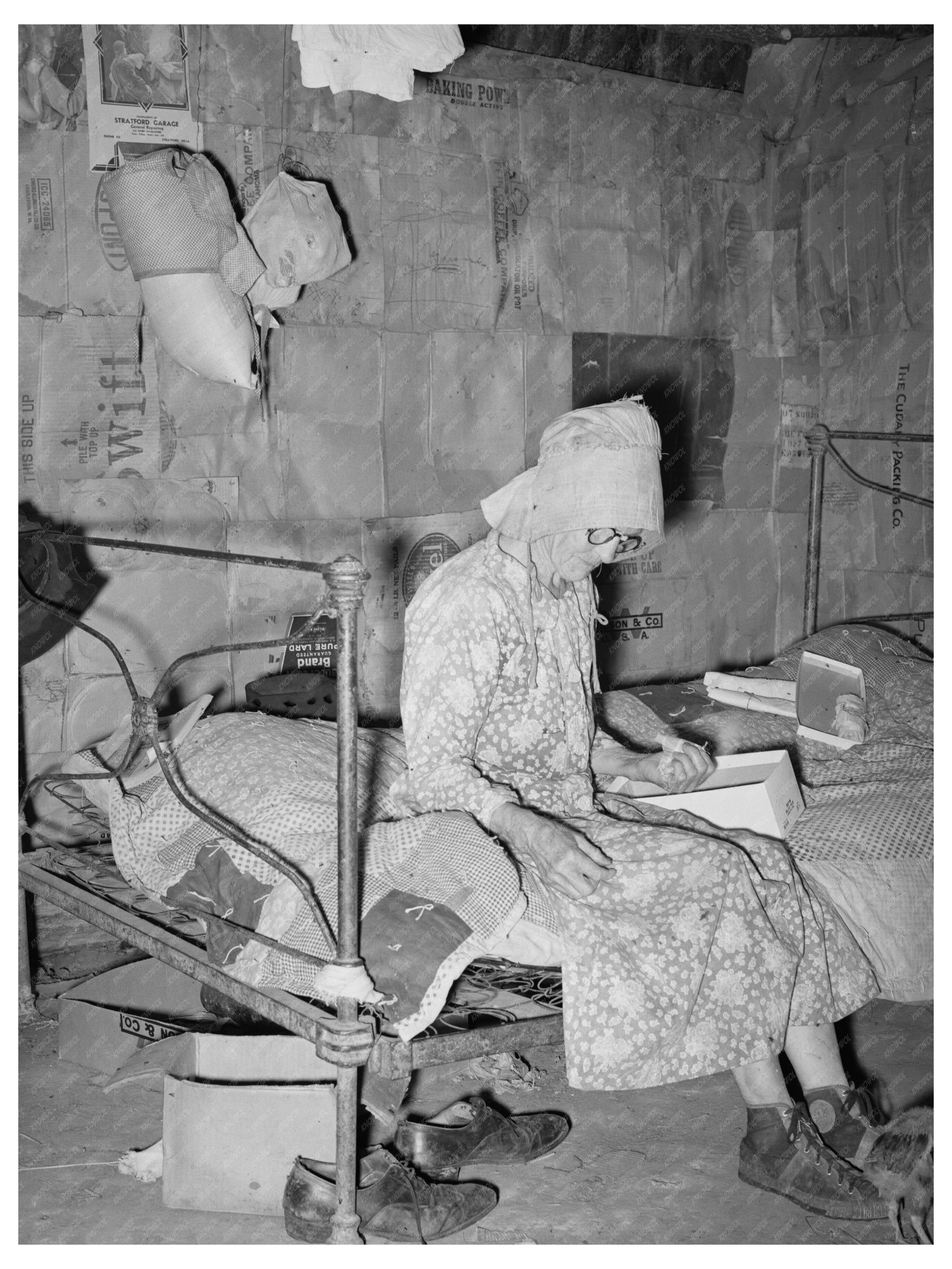 Widow Tenant Farmer in McIntosh County Oklahoma 1939