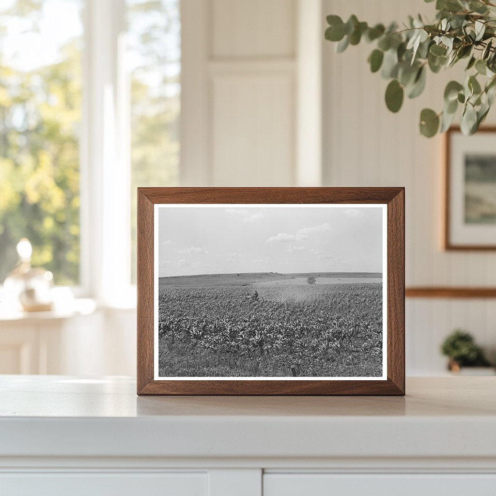 Plowing Corn in Wagoner County Oklahoma June 1939