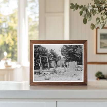 Indian Farmers Backyard McIntosh County Oklahoma 1939