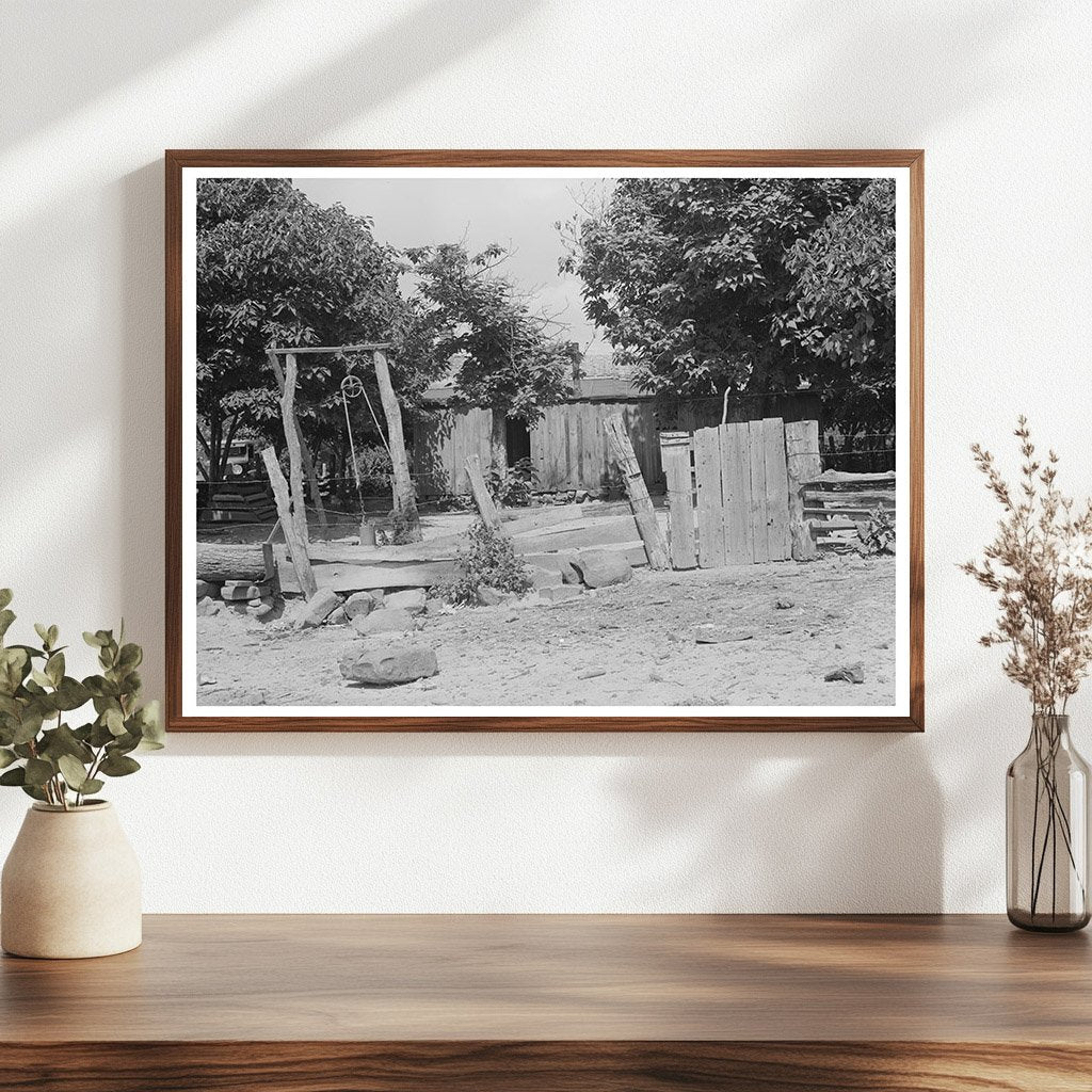 Indian Farmers Backyard McIntosh County Oklahoma 1939
