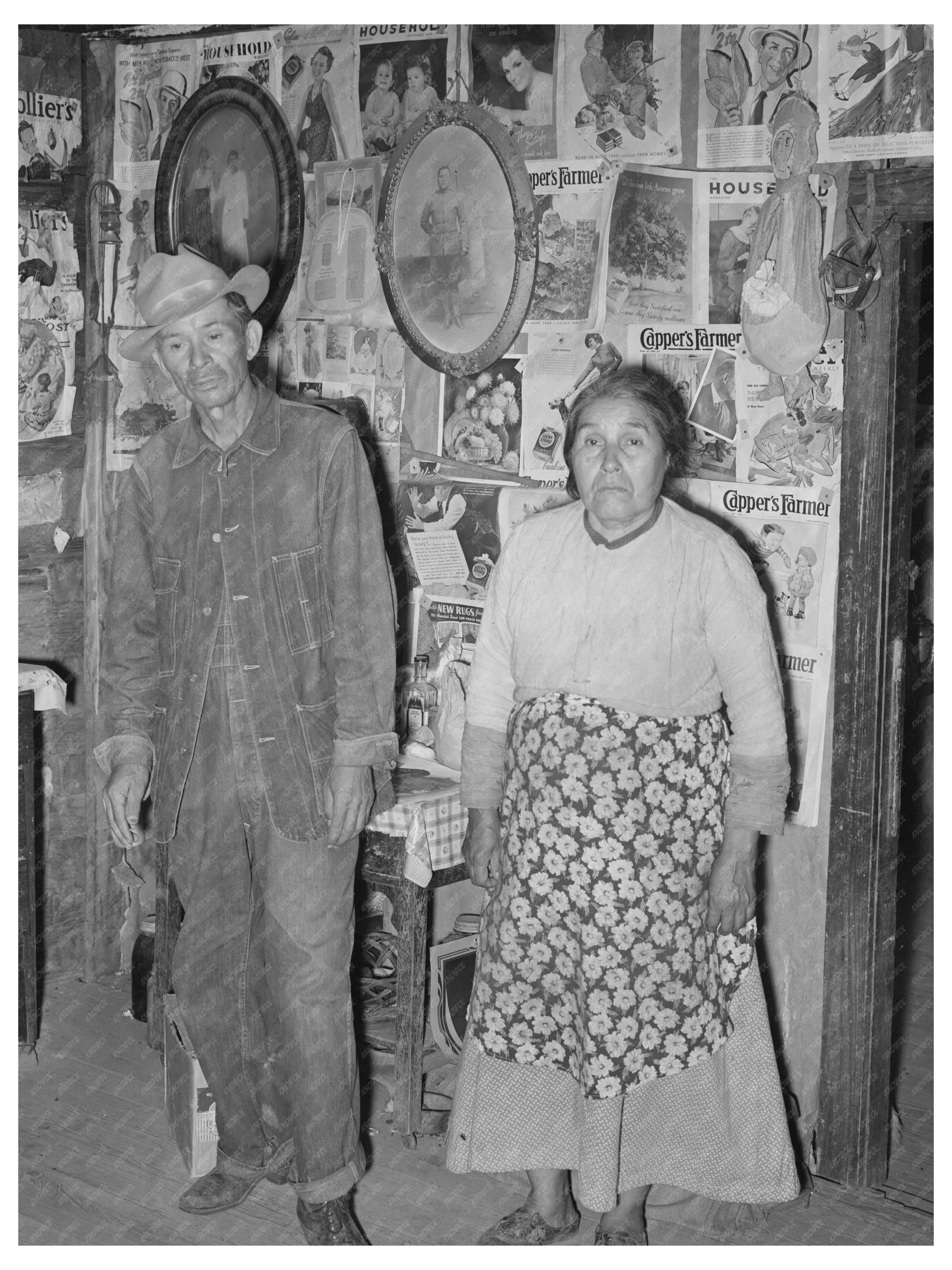 Indian Tenant Farmer and Wife McIntosh County Oklahoma 1939