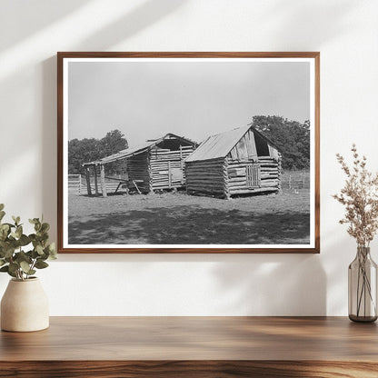 White Tenant Farmer Barns McIntosh County Oklahoma 1939