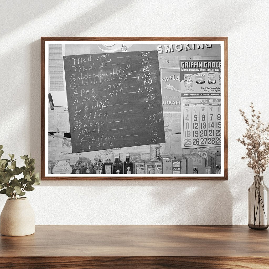 Wagoner County Oklahoma Farmers Price List June 1939