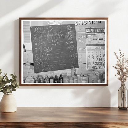 Wagoner County Oklahoma Farmers Price List June 1939