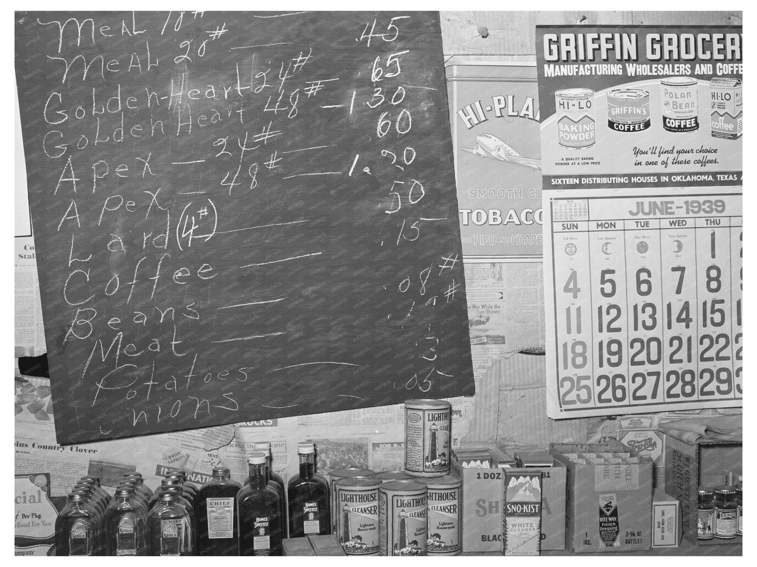 1939 Vintage Country Store Photo Wagoner County Oklahoma