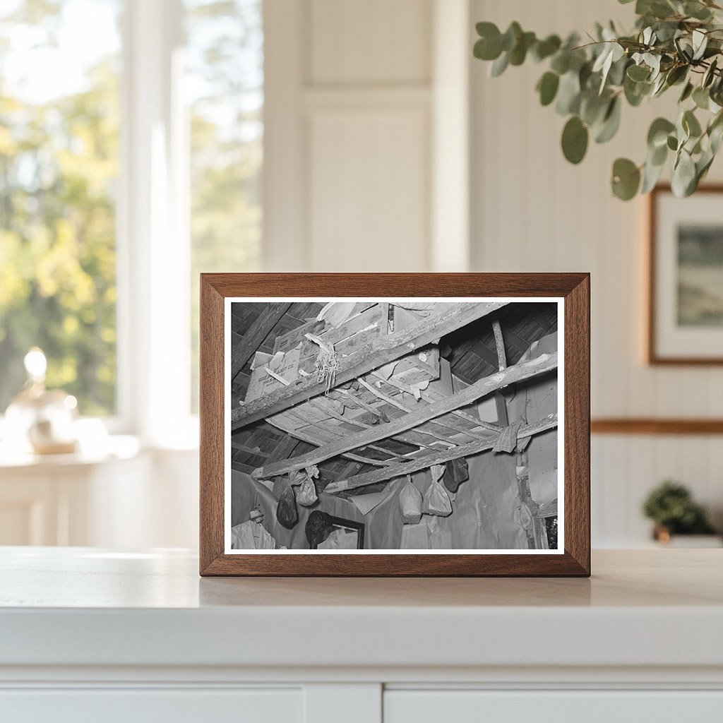 1939 Vintage Image of Sharecropper Home in Oklahoma