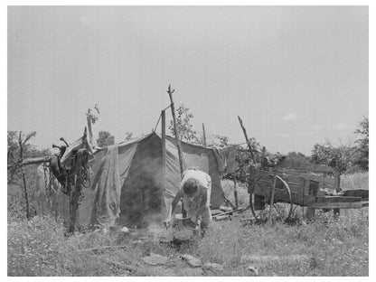 Migrant Agricultural Labor Camp Vian Oklahoma June 1939