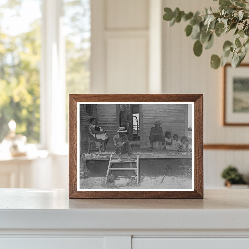 1939 Vintage Photo of Tenant Farming Family in Oklahoma