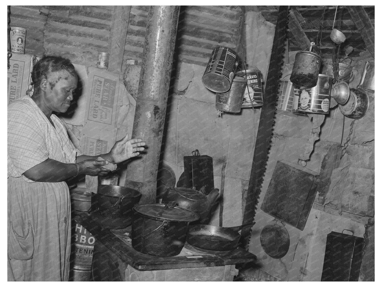 Farm Owner in Kitchen Sequoyah County Oklahoma 1939
