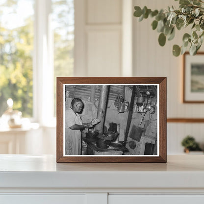 Farm Owner in Kitchen Sequoyah County Oklahoma 1939