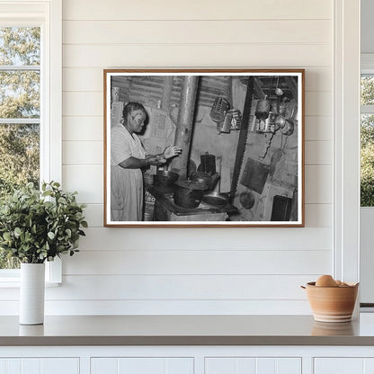Farm Owner in Kitchen Sequoyah County Oklahoma 1939