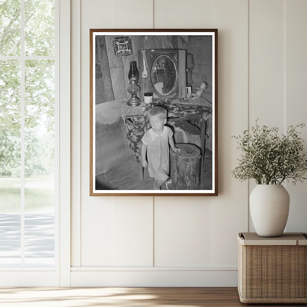 Child at Dressing Table in Vian Oklahoma June 1939