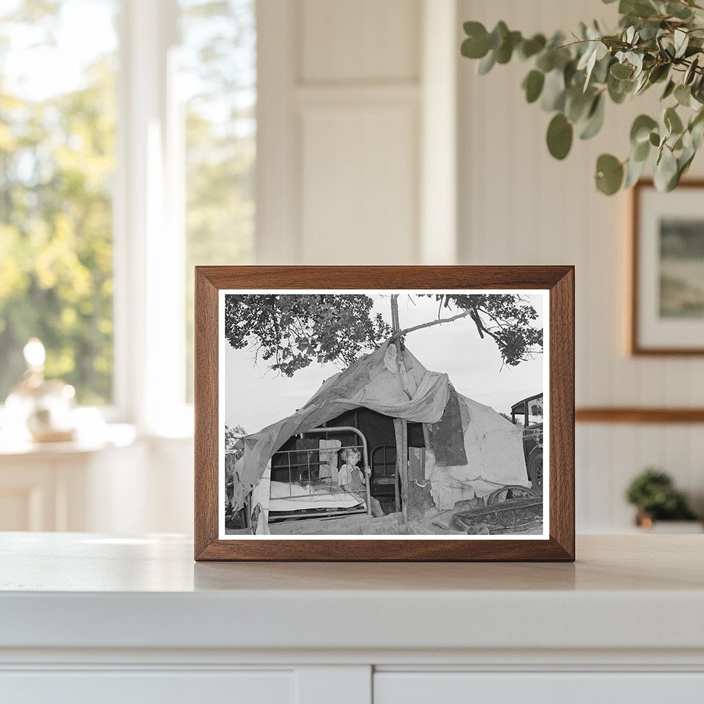 Vintage Home of Migrant Laborer in Oklahoma 1939