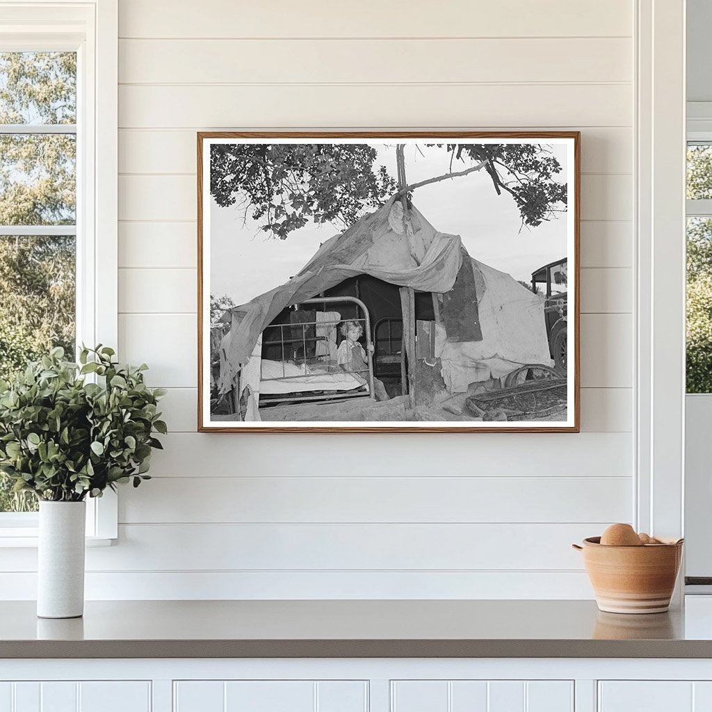 Vintage Home of Migrant Laborer in Oklahoma 1939
