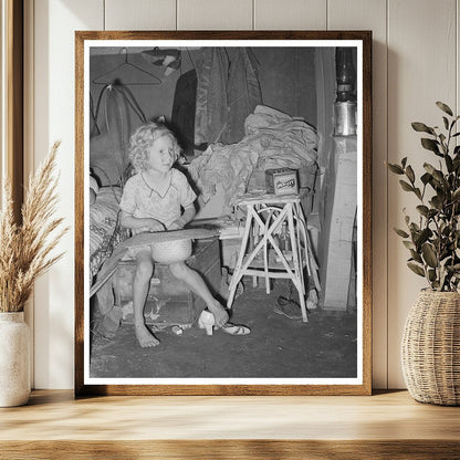 Child of Agricultural Day Laborer Tent Home Spiro 1939