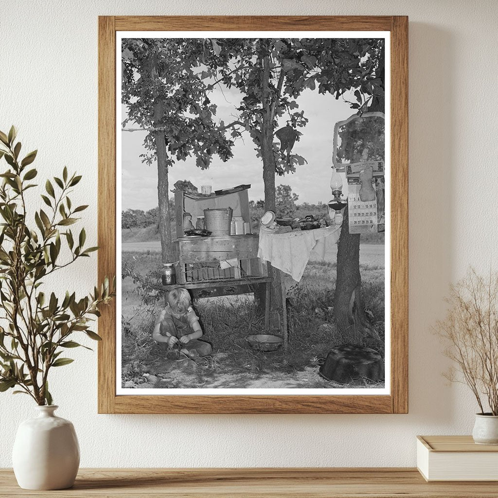 Family Camping in Rural Oklahoma June 1939