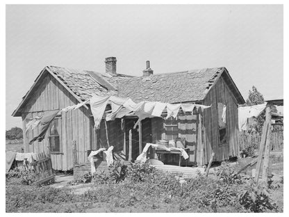 1939 Vintage Image of Agricultural Laborer Home Oklahoma