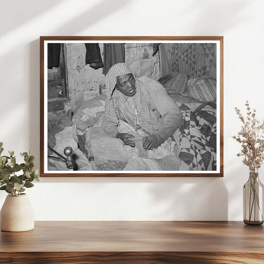 Elderly Woman with Rheumatism in Bed Oklahoma 1939