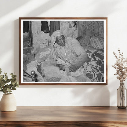 Elderly Woman with Rheumatism in Bed Oklahoma 1939