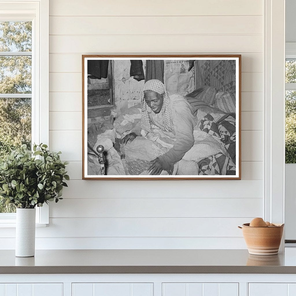 Elderly Woman in Bed Wagoner County Oklahoma 1939