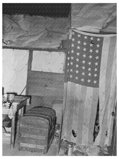 Vintage Home Interior of Oklahoma Day Laborer 1939