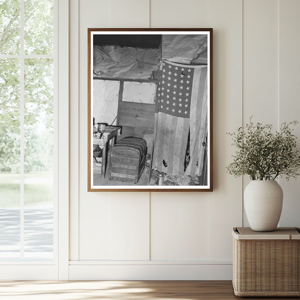 Vintage Home Interior of Oklahoma Day Laborer 1939