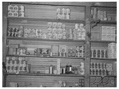 Grocery Store in Vian Oklahoma June 1939 Vintage Image