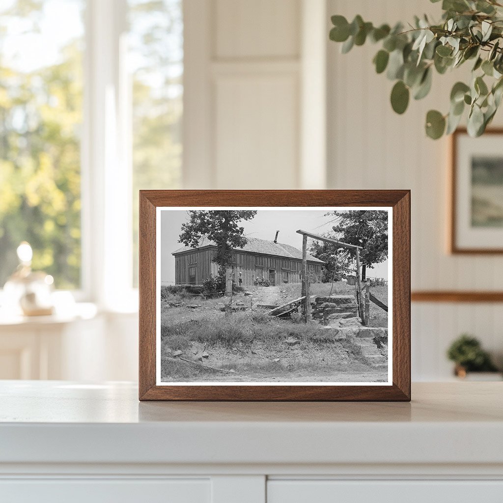 Tenant Farmer Home and Well Sallisaw Oklahoma 1939