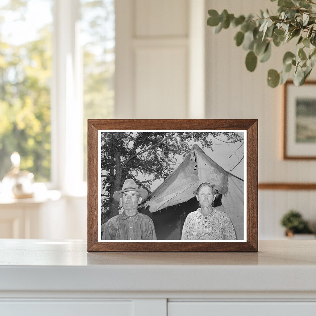 Elderly Couple in Tent Home Sequoyah County 1939