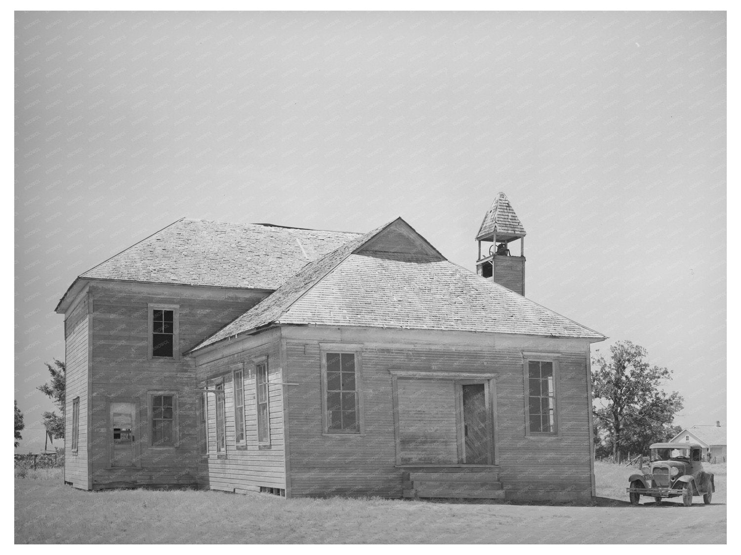 Old Schoolhouse in Akins Oklahoma June 1939
