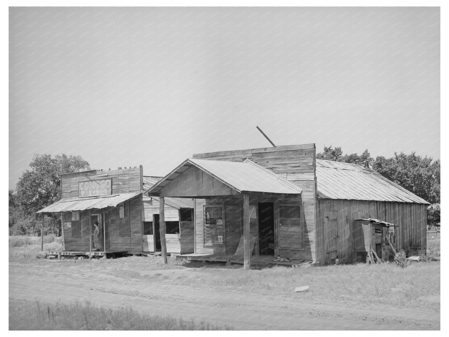 Vintage Store Living Quarters Akins Oklahoma 1939