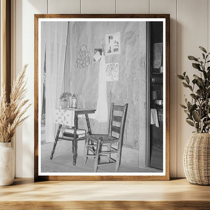 Vintage Living Room of Farm Family in Oklahoma 1939