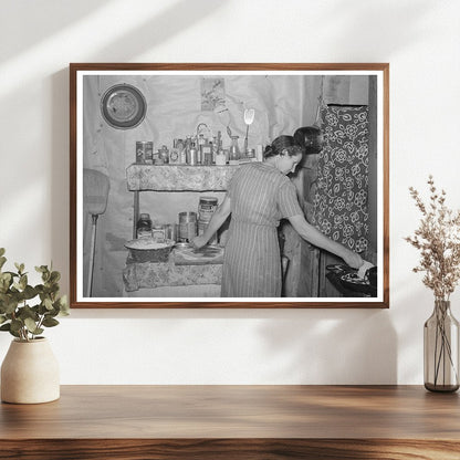 WPA Roadwork Woman Prepares Blackberry Pie June 1939