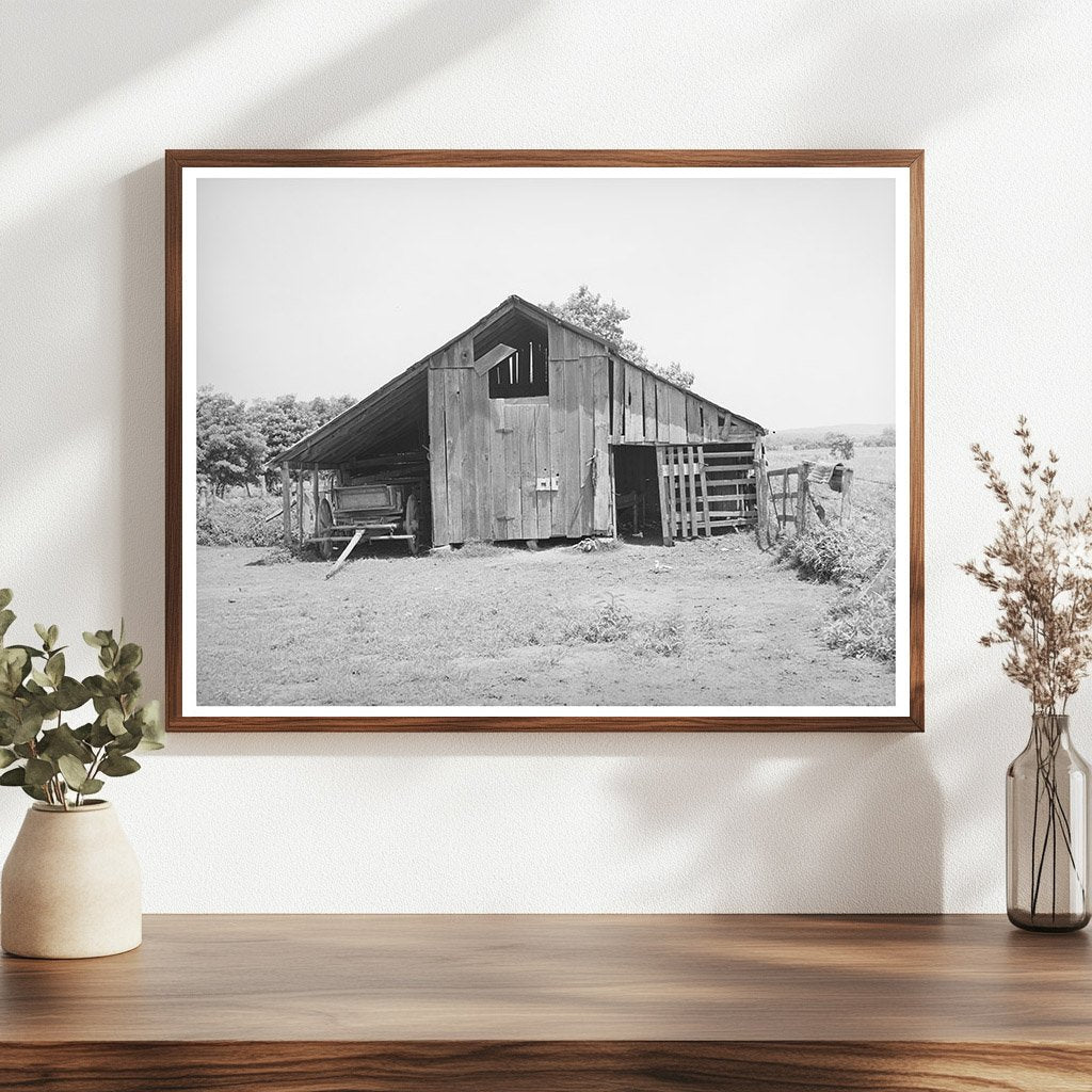 Sallisaw Oklahoma Barn WPA Roadwork June 1939