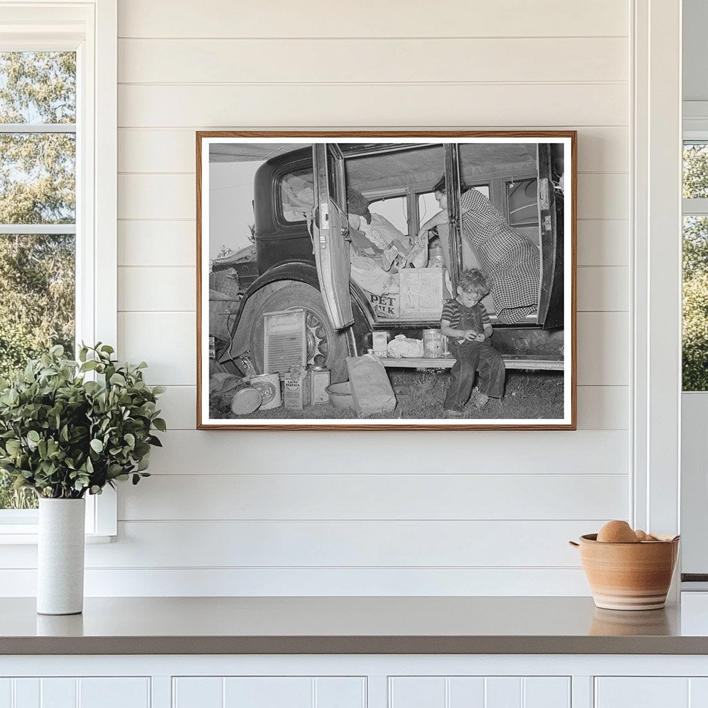 Migrant Familys Belongings in Oklahoma June 1939