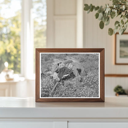 Vintage Clothes Drying on Fence Oklahoma June 1939