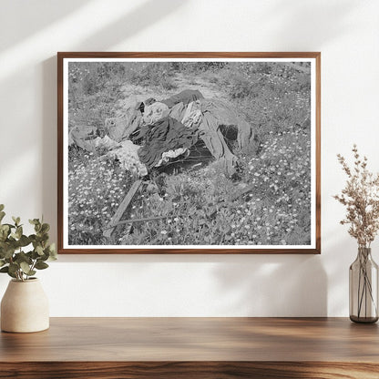 Vintage Clothes Drying on Fence Oklahoma June 1939