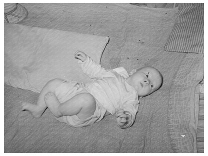 Vintage Baby on Blanket Sequoyah County Oklahoma 1939