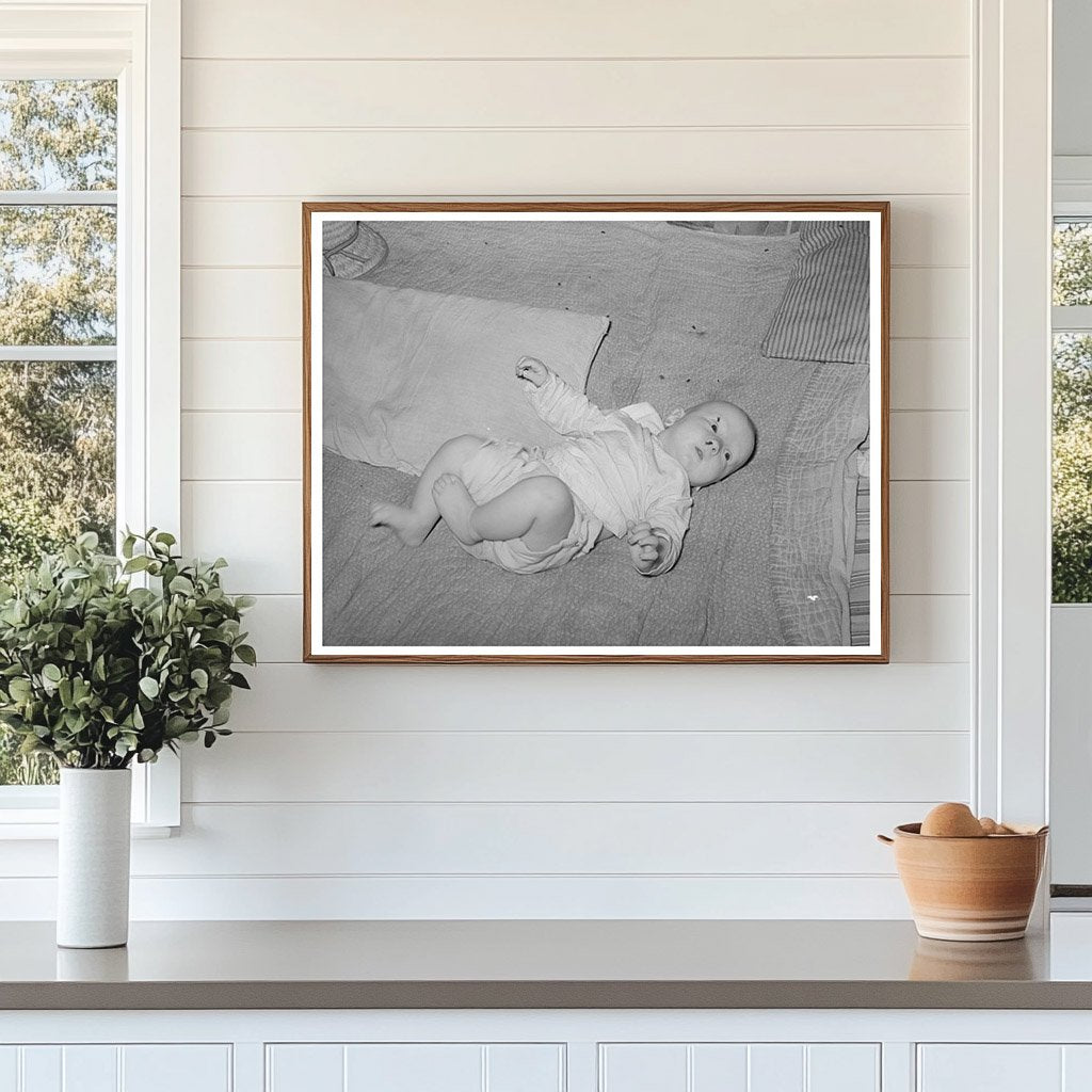Vintage Baby on Blanket Sequoyah County Oklahoma 1939