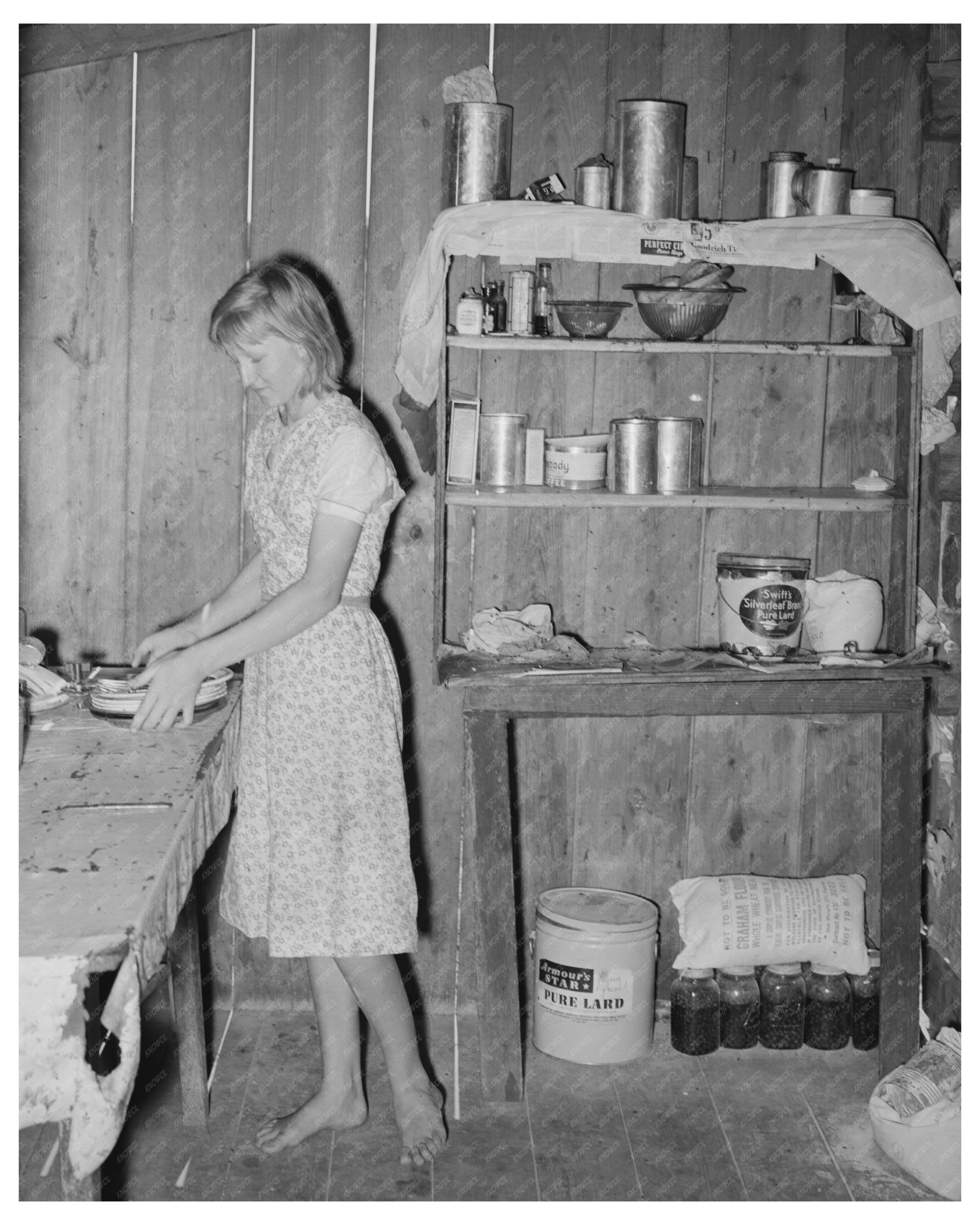 1939 Kitchen of Agricultural Laborer in Sequoyah County