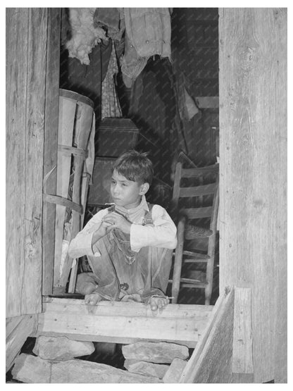 Indian Child at Farm Home Sallisaw Oklahoma June 1939