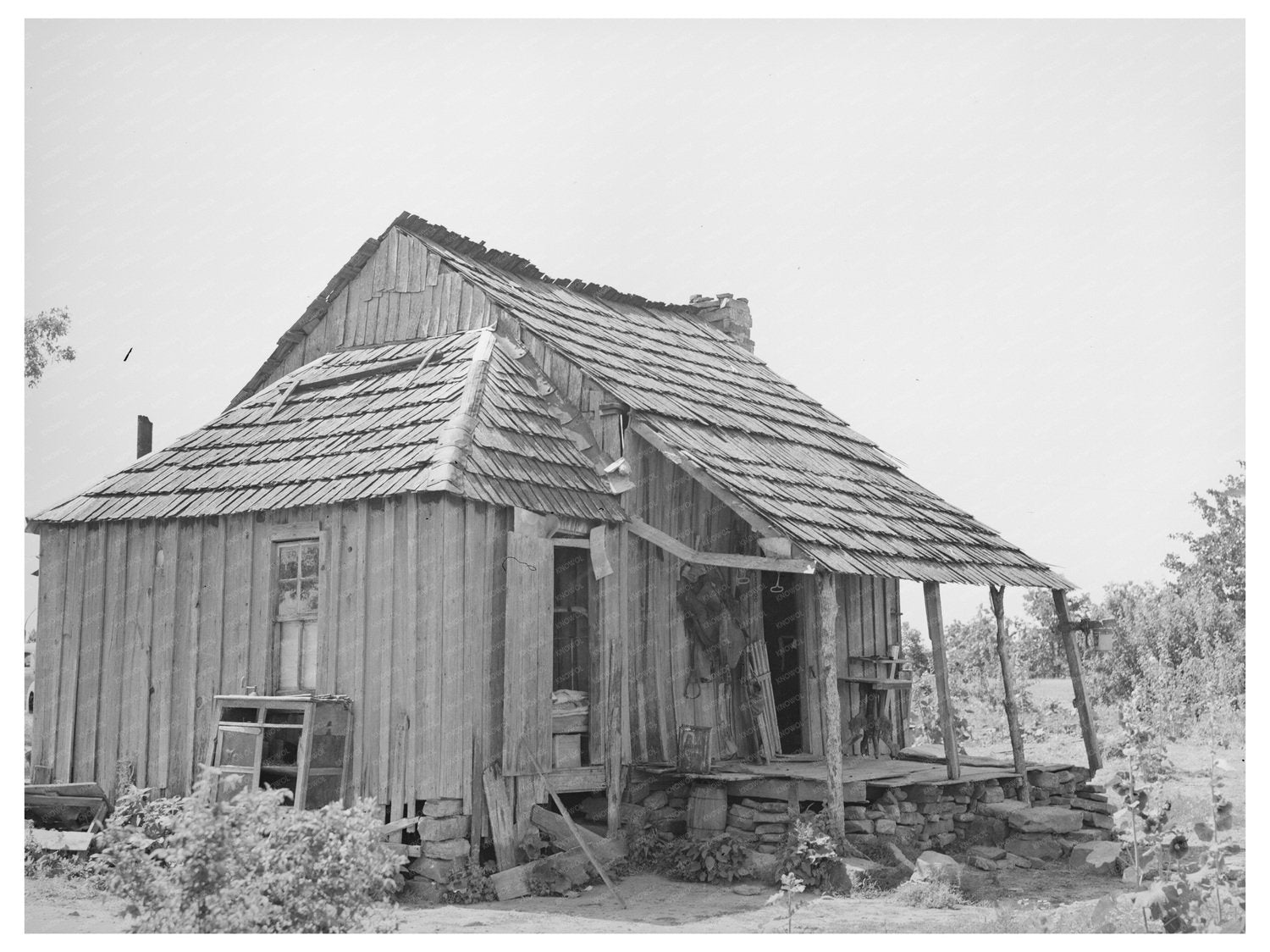 Indian Tenant Farmer Home Sequoyah County Oklahoma 1939