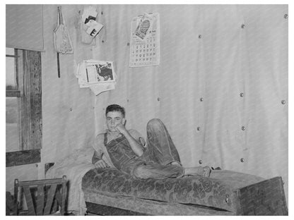 Tenant Farmers Son Resting in Sallisaw Oklahoma 1939