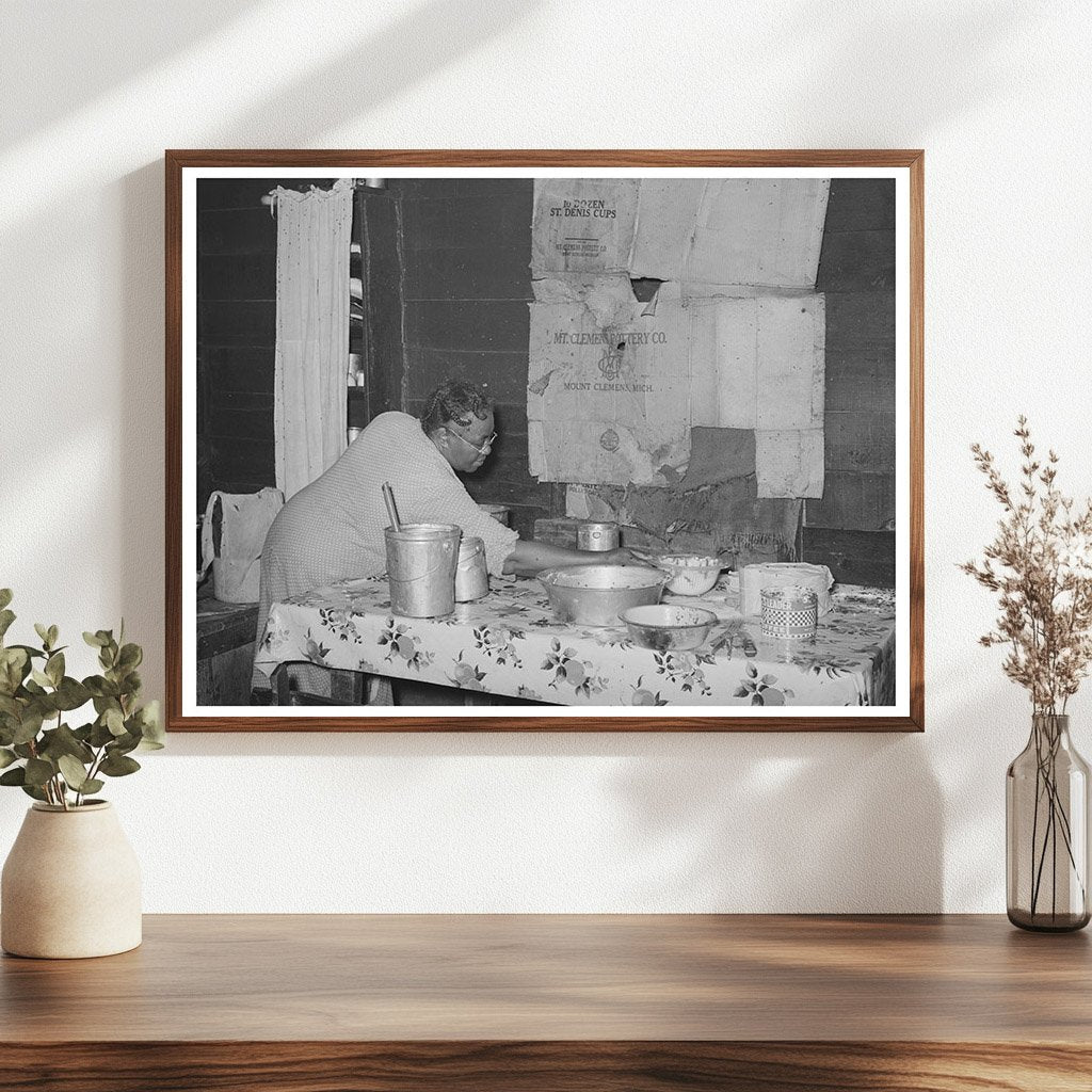 Muskogee County Tenant Farmer Kitchen Table June 1939